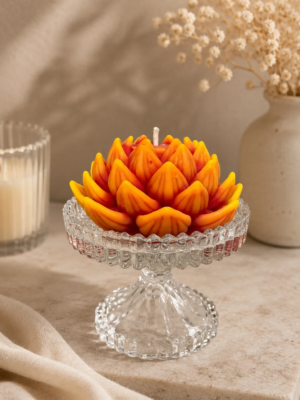Bougie « Lotus Flamboyant »